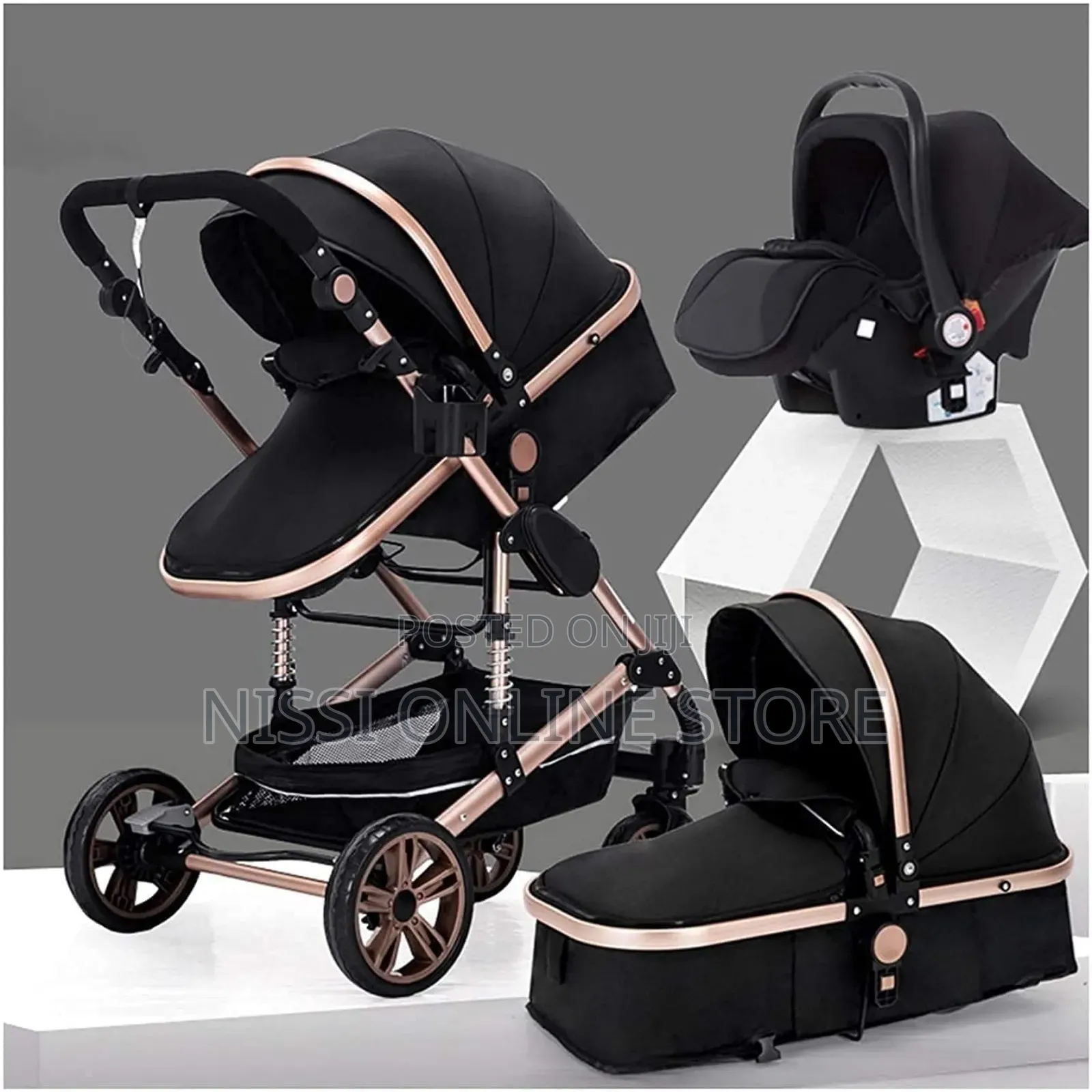 Portable Light Weight Baby Stroller and Bassinet