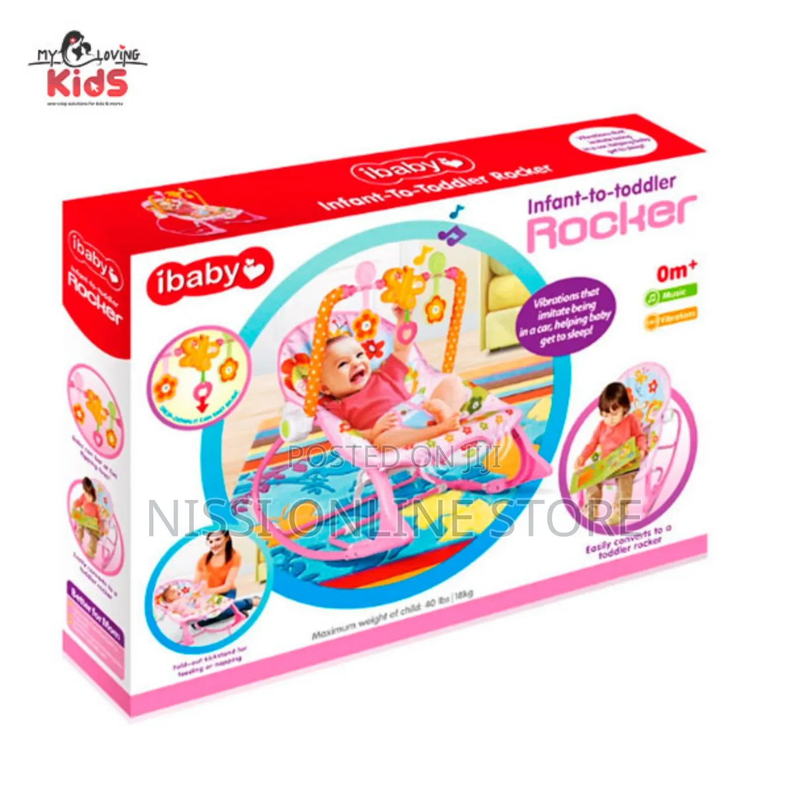 Tiibaby Infant to Toddler Rocker Chair