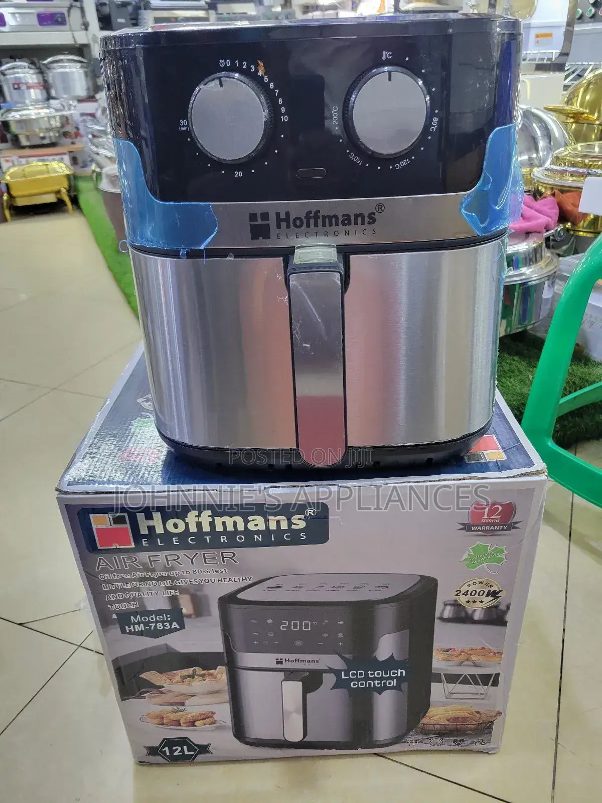 Hoffman Electronic Airfryer Manual 12l Large Capacity