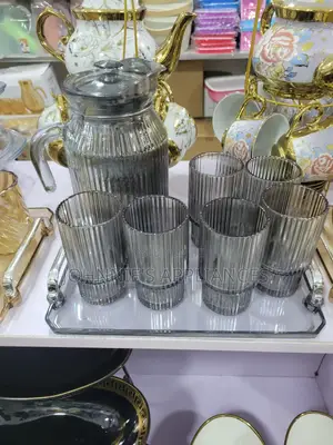 Water Jug Set and Glasses 7pics