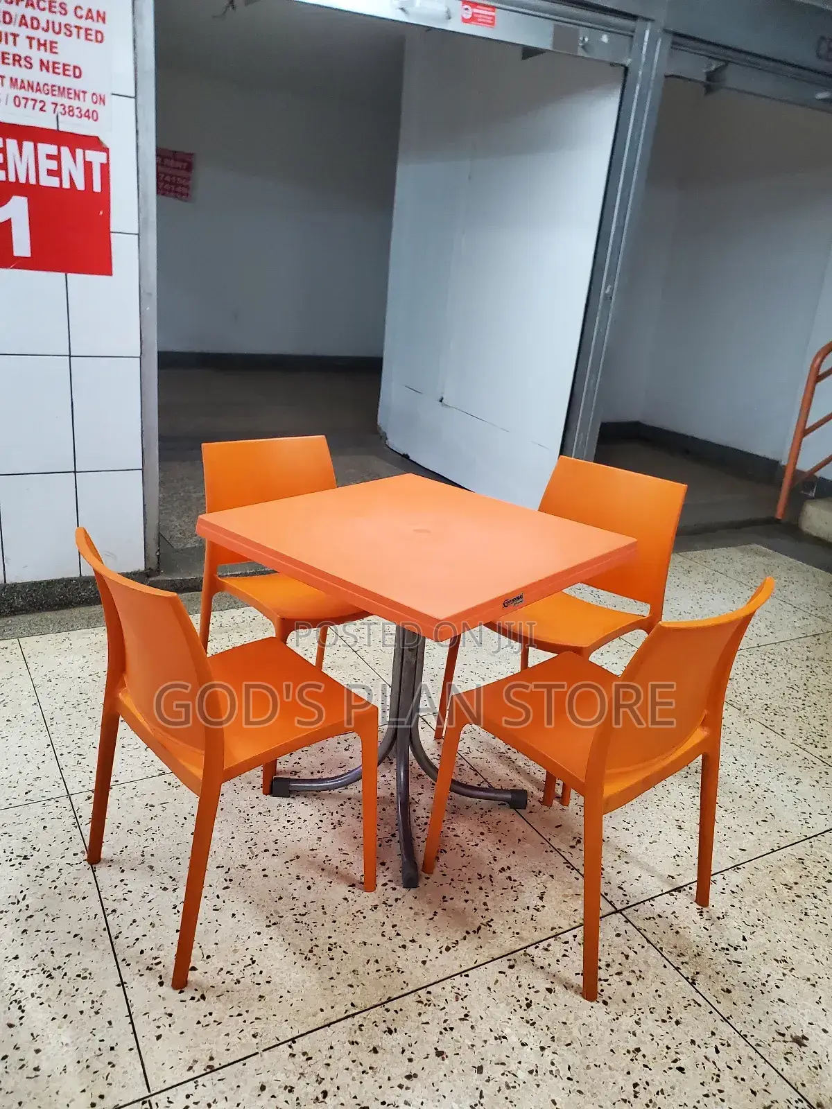 Restaurant Chairs and Table Plastic Heavy Quality