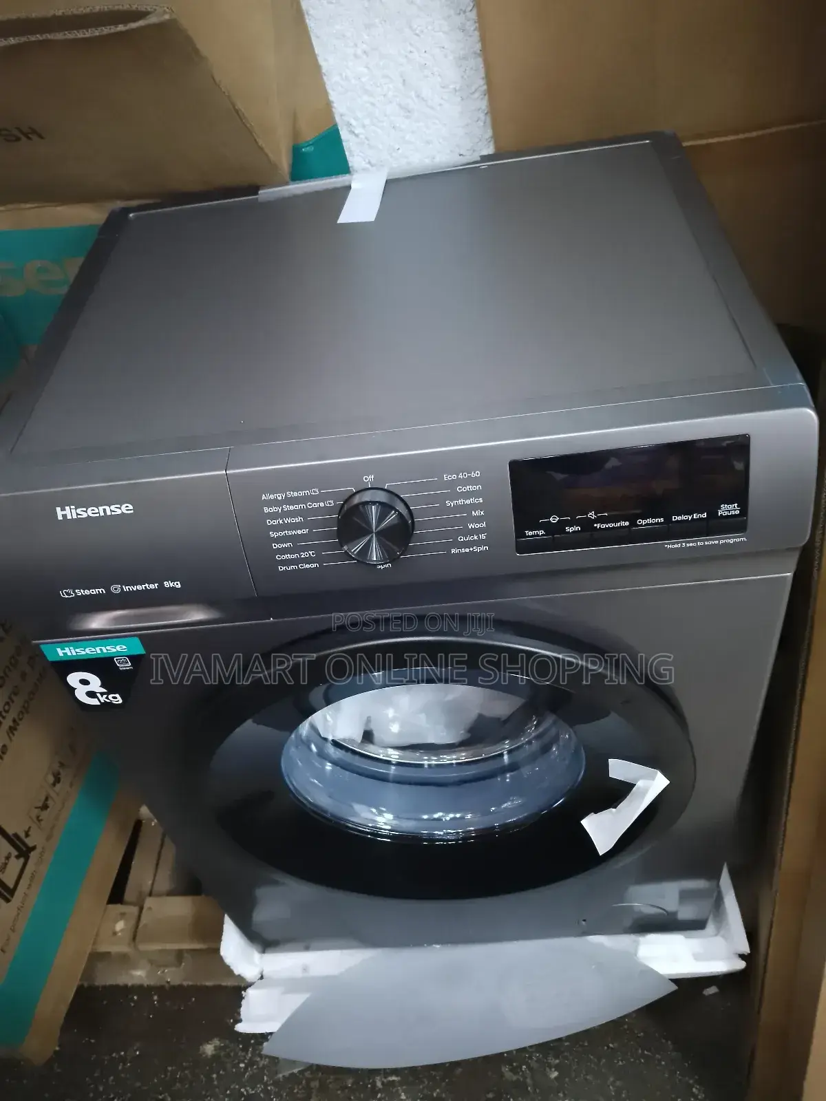 Hisense 8 KGS Washing Machine Front Loader - 3 Yrs Warranty