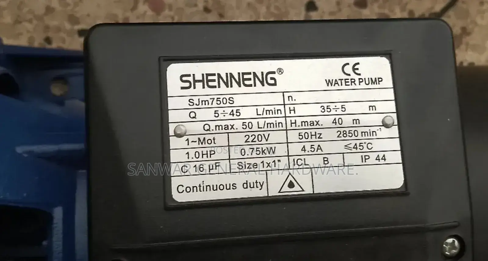 Stainless Steel Surface Pumps(1hp) Hot Water and Juice.