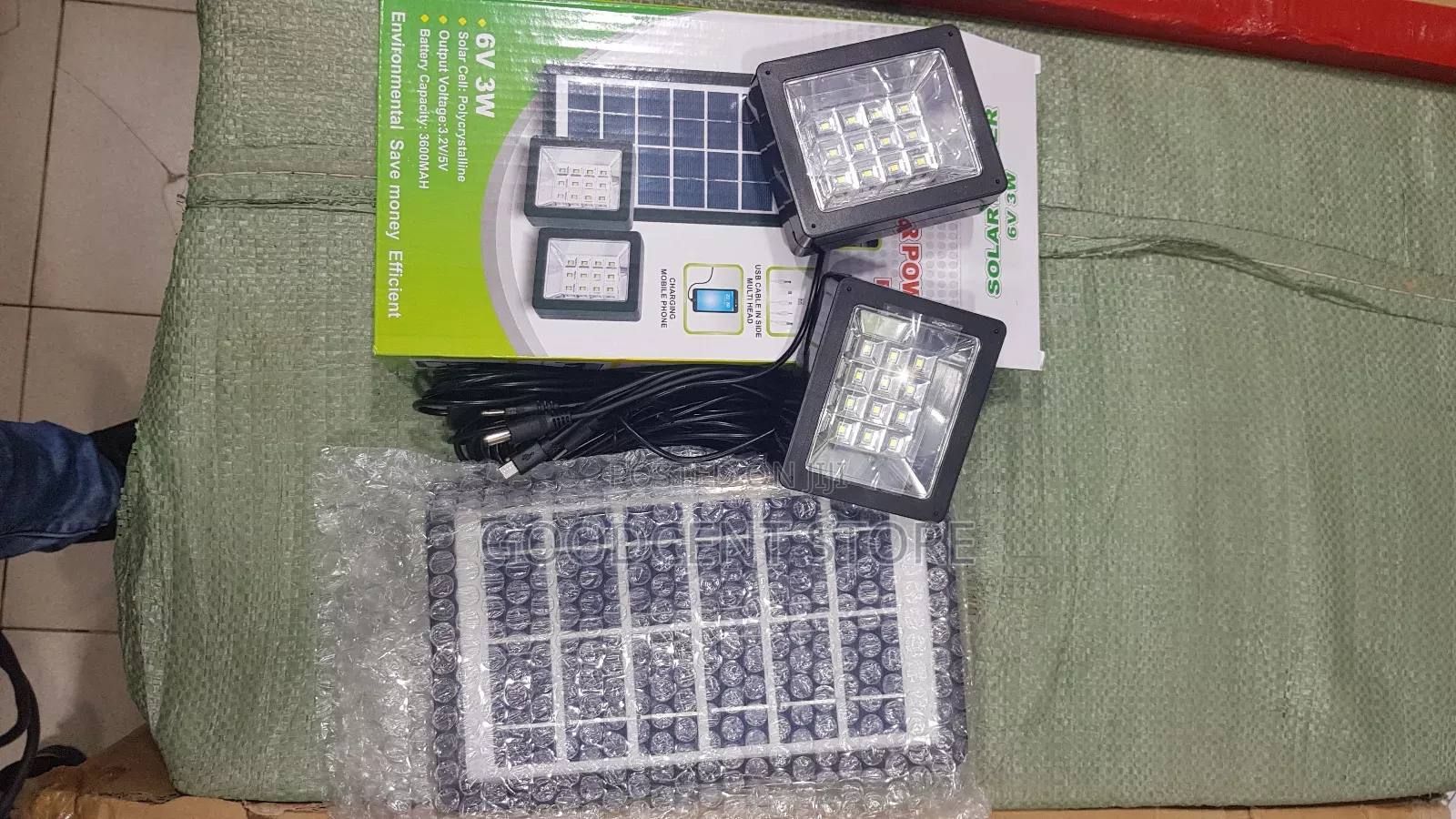 Solar System With Lights and Charger