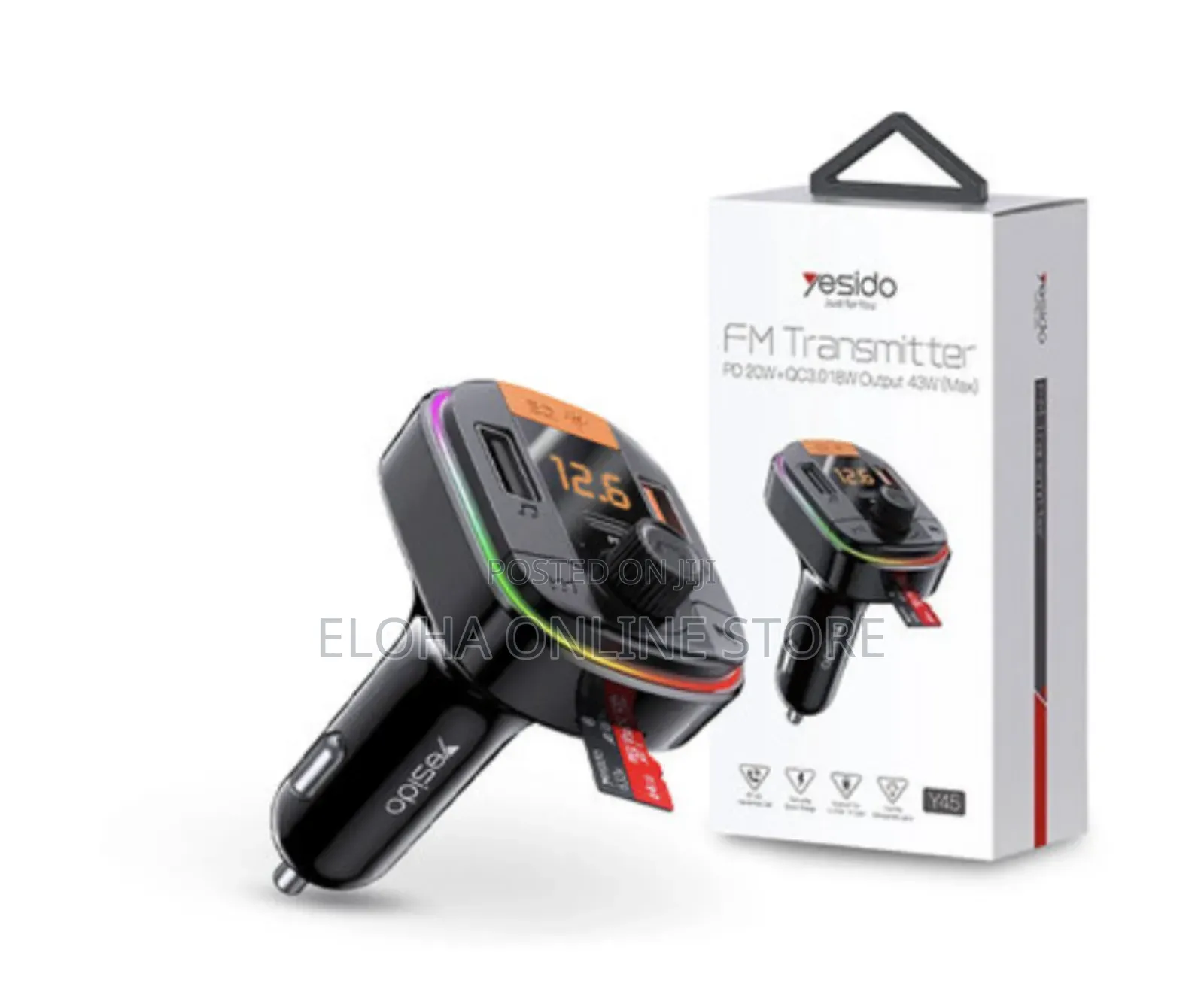 Yesido Y45 Bluetooth V5.0 Fm Transmitter