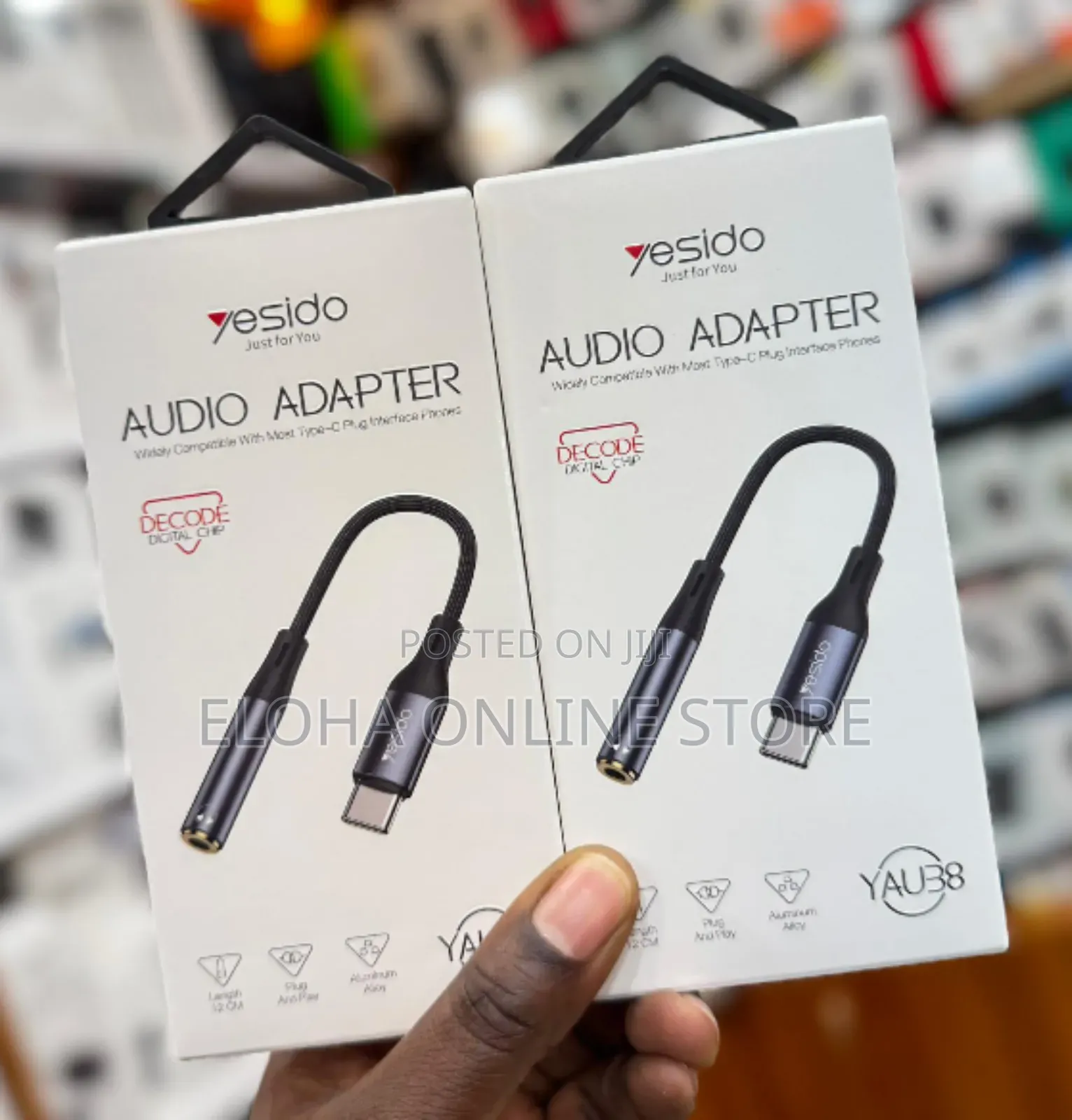Yesido Audio Adapter Type-C to 3.5mm Headphone Jack Adapter