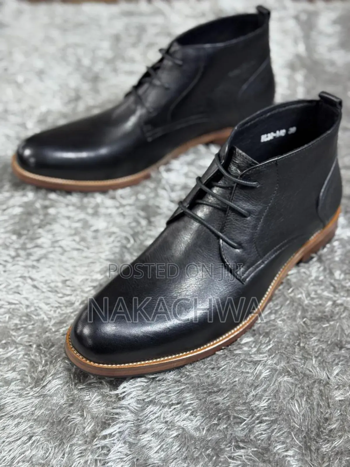 Mens Relaxed Deep Black Shoes