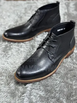 Mens Relaxed Deep Black Shoes