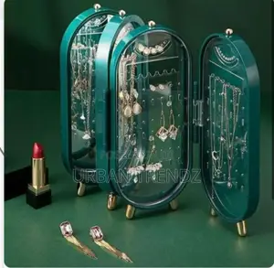 Foldable Luxury Jewelry Storage Box With a Mirror
