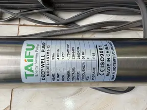 Ac Submersible Water Pump 93m Head With 20m Cable, 1hp 4.8m3