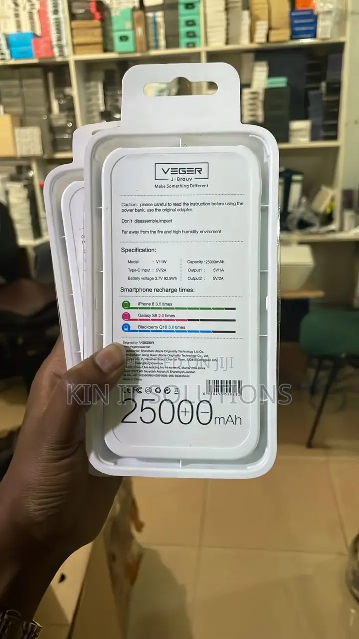Veger Power Bank 25000mahz.