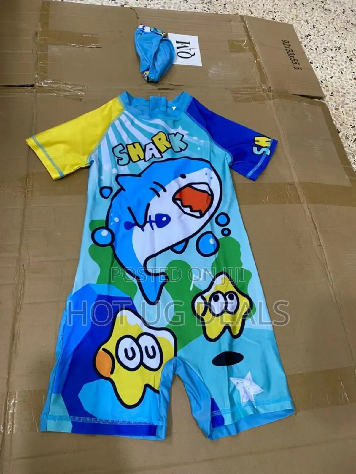 Boys Swimming Costume With Cap (8 _ 14 Years)