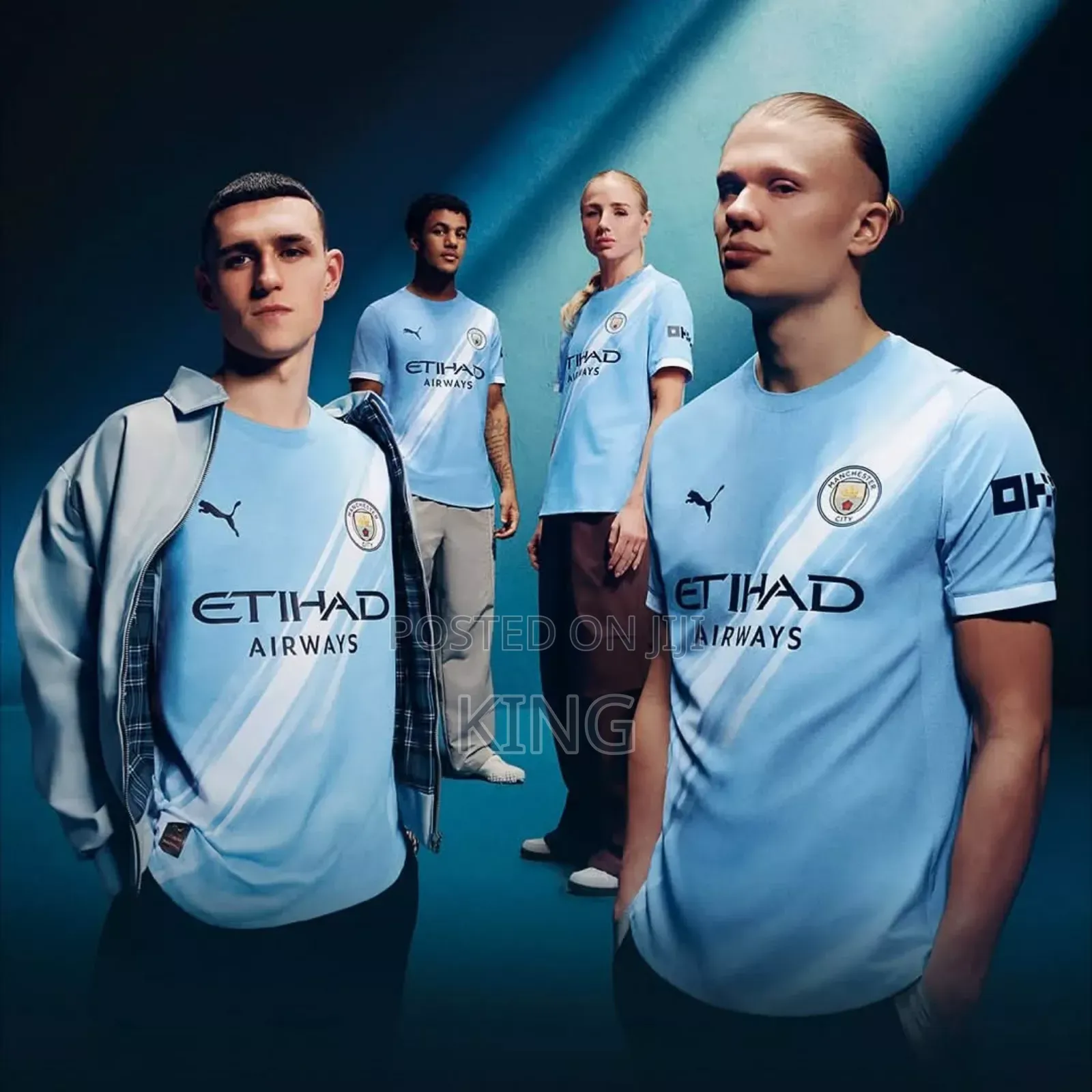 Sporty Manchester City Home Jersey