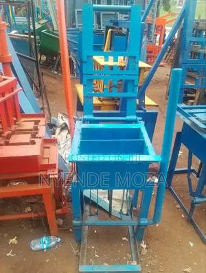 Blue Manual Block Making Machine