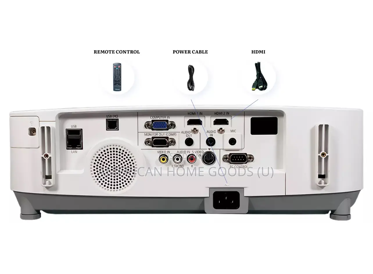 Nec P401w 3lcd Projector 4000 Lumens Hd 1080i Hdmi, 240volts