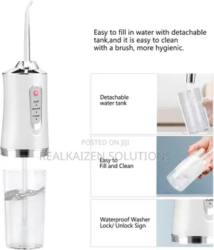 Portable 230ml Dental Water Flosser| 3 Modes| 4 Nozzles