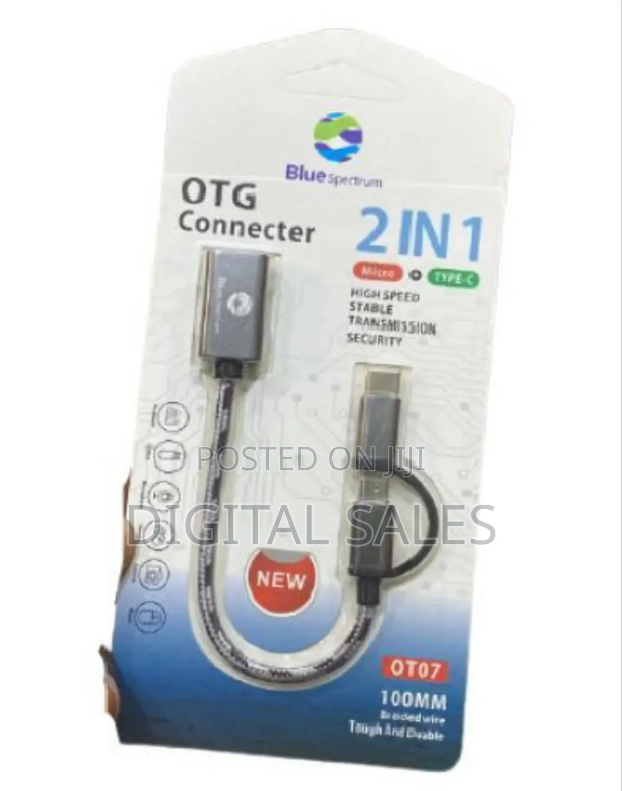 2 in 1 Type C Otg Connector