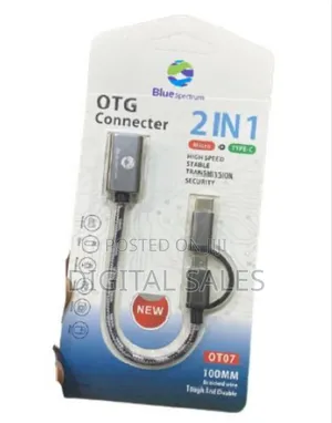 2 in 1 Type C Otg Connector