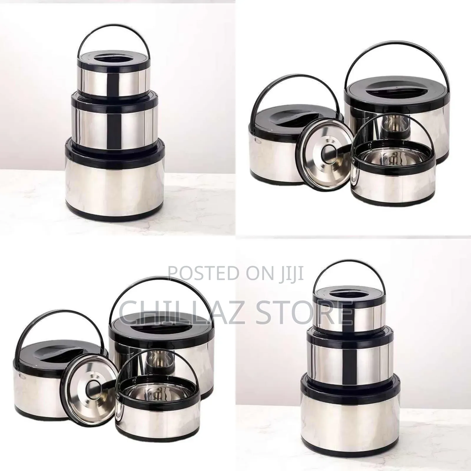 3 PCS Stainless Steel Lunch Box.