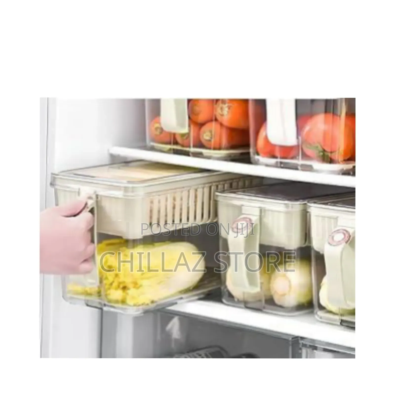 1 Pc Fridge Containers With Handles.