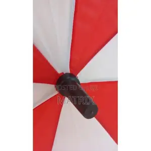 Stripped Umbrella - Red, White