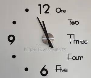 3d Framless Self Sticking Wall Clock