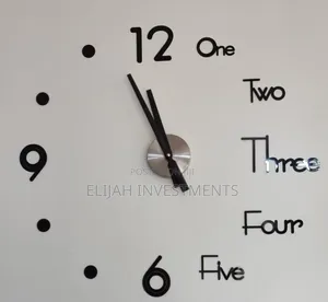 3d Framless Self Sticking Wall Clock