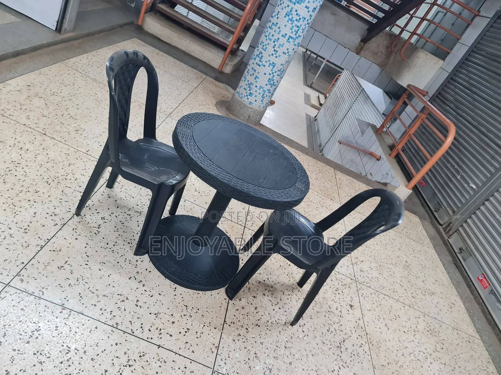 Plastic Table and Chairs 2 Seater