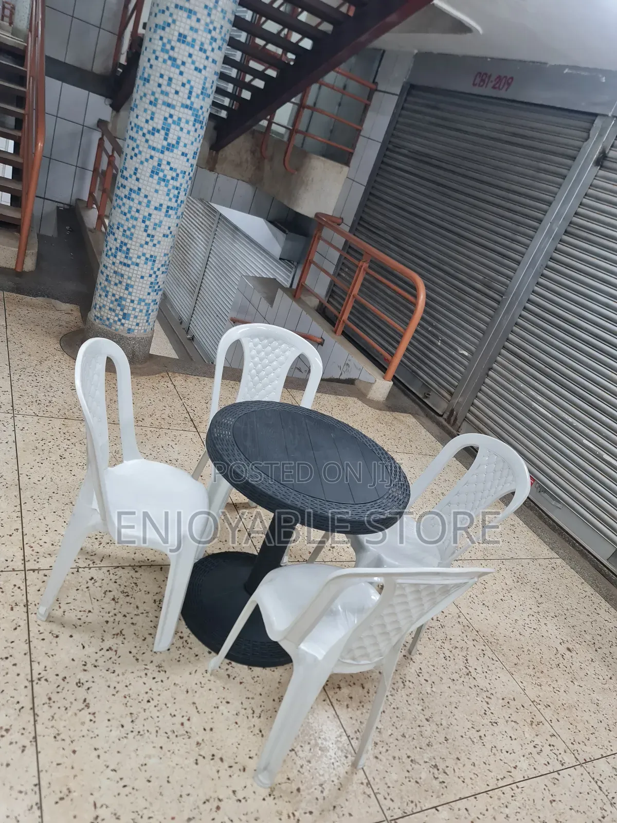 Garden Plastic Chairs and Table