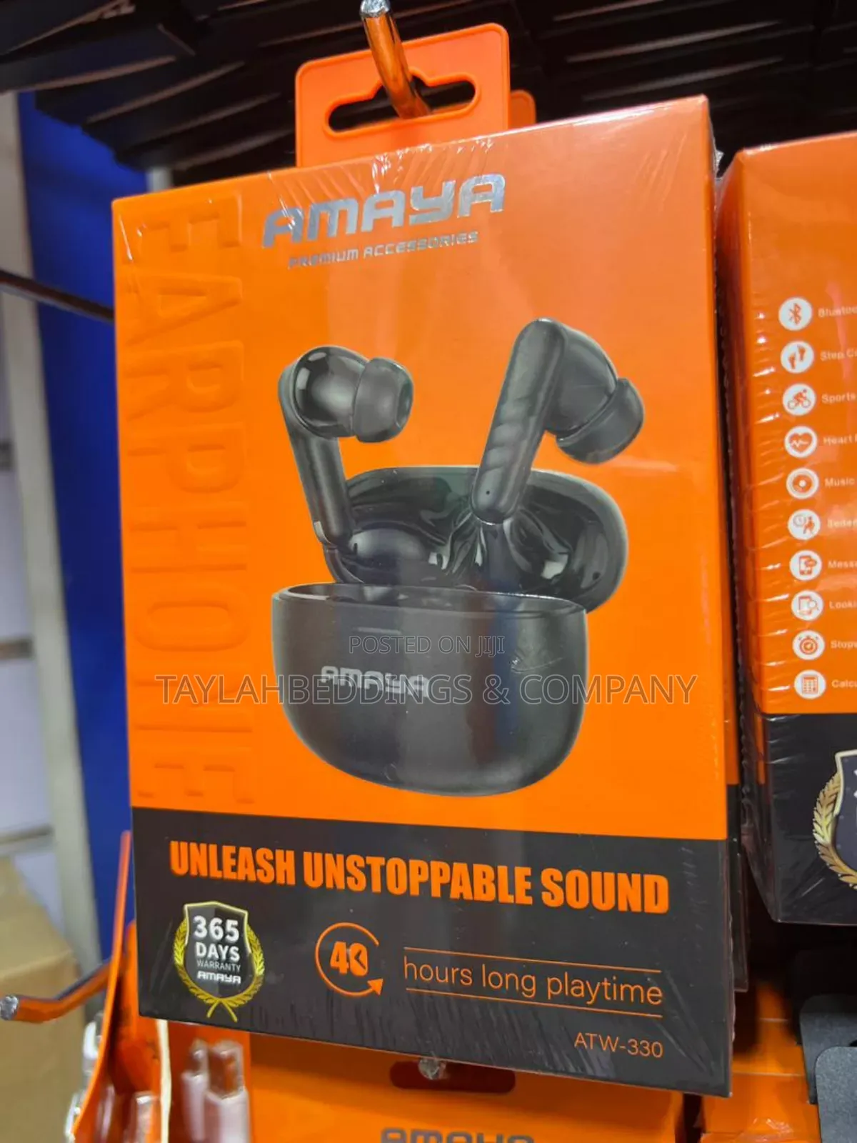 Amaya 40hrs Long Play Time Powerful Bluetooth Earbuds
