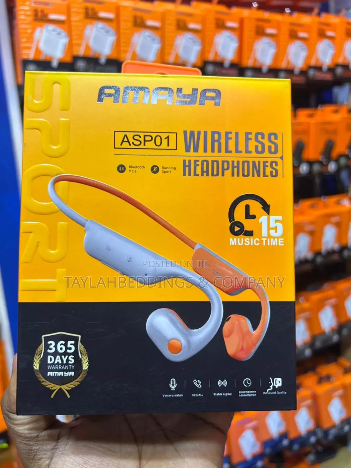 Amaya Wireless Sport Bone Earphones Neckband Waterproof