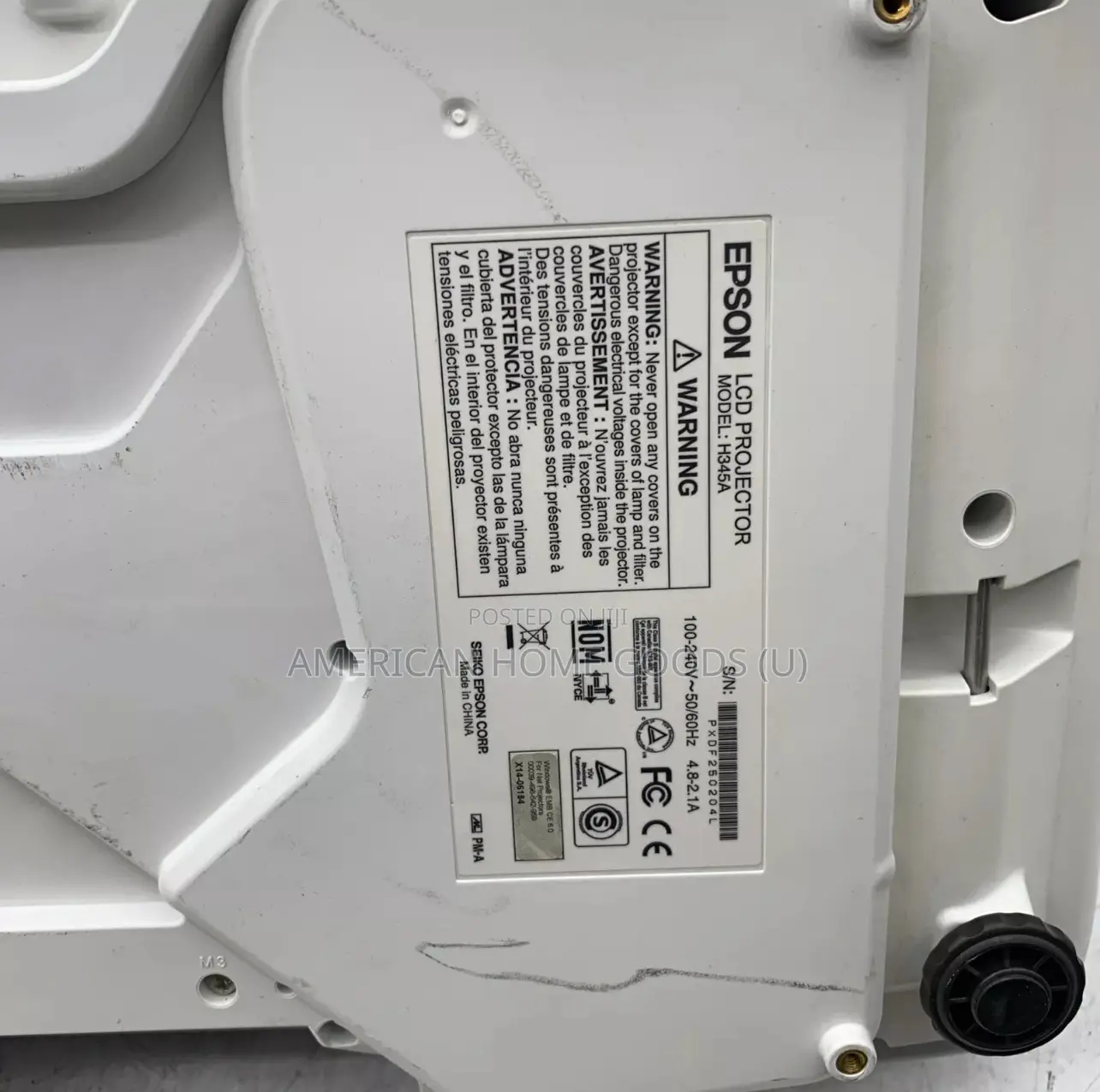 Epson Powerlite Pro G5750wu Wuxga Projector With New Lamp
