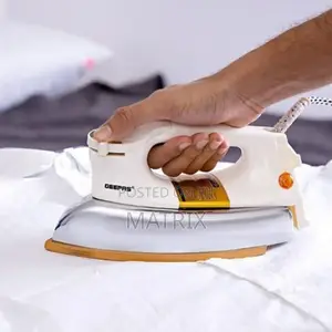 Geepas Heavy Weight Dry Iron Non Stick Sole Plate