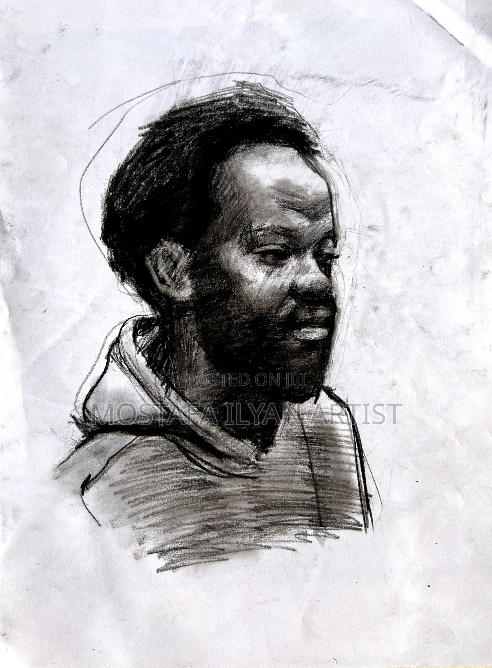 Charcoal Drawing Portriat Commission