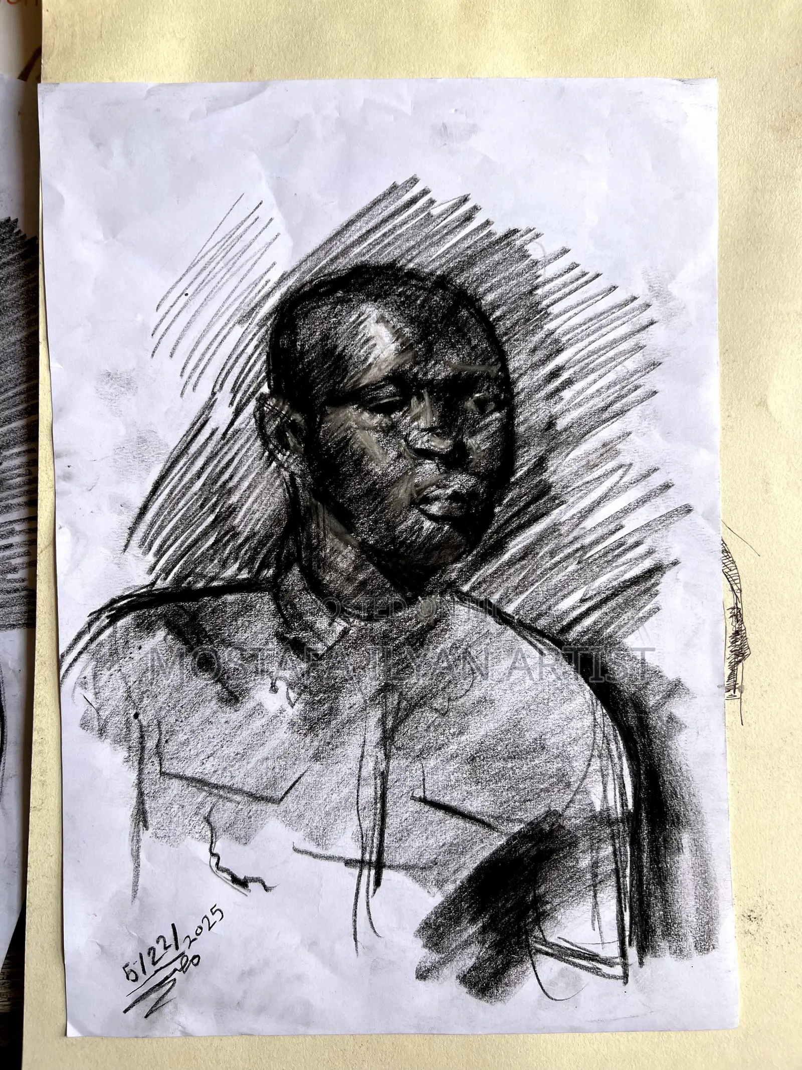 Charcoal Drawing Portriat Commission