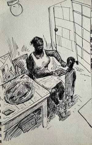 Photo - A Set of Sketches Ink on Paper A5