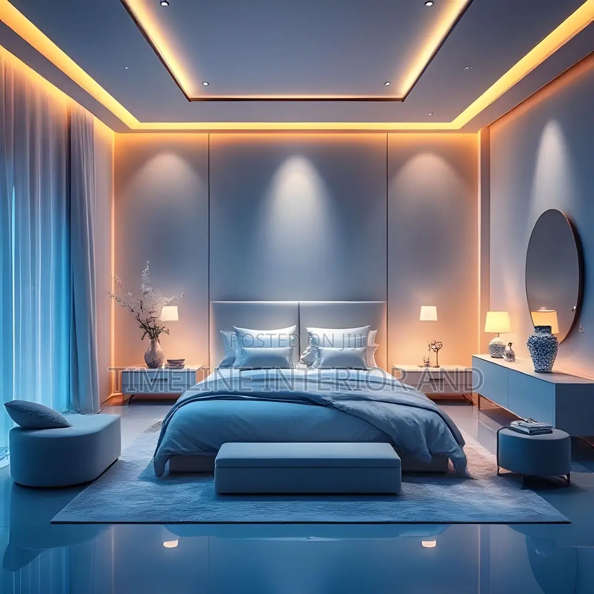 Stunning Master Bedroom Gypsum Ceilings Design