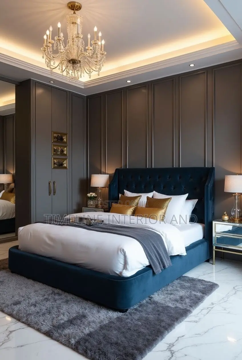 Wall Molding Design for Bedrooms.