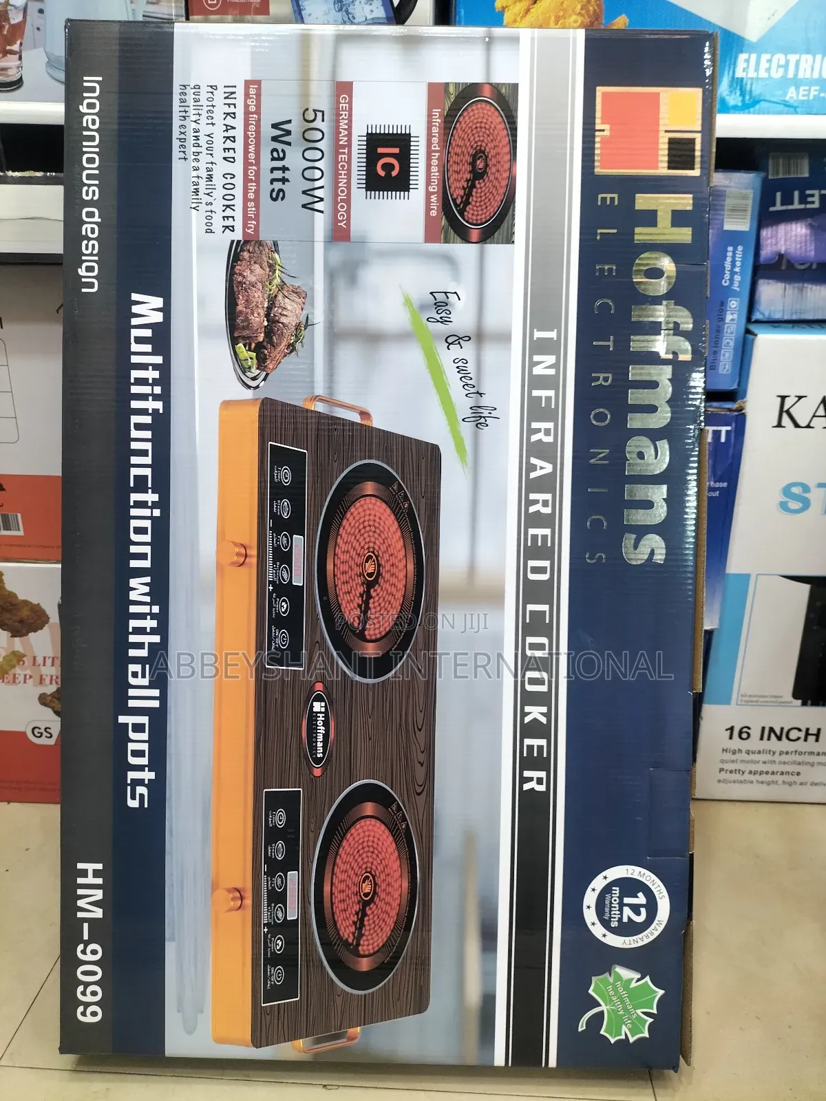 Hoffmans Double Infrared Cooker, Model Hm-9099 Hot Plates
