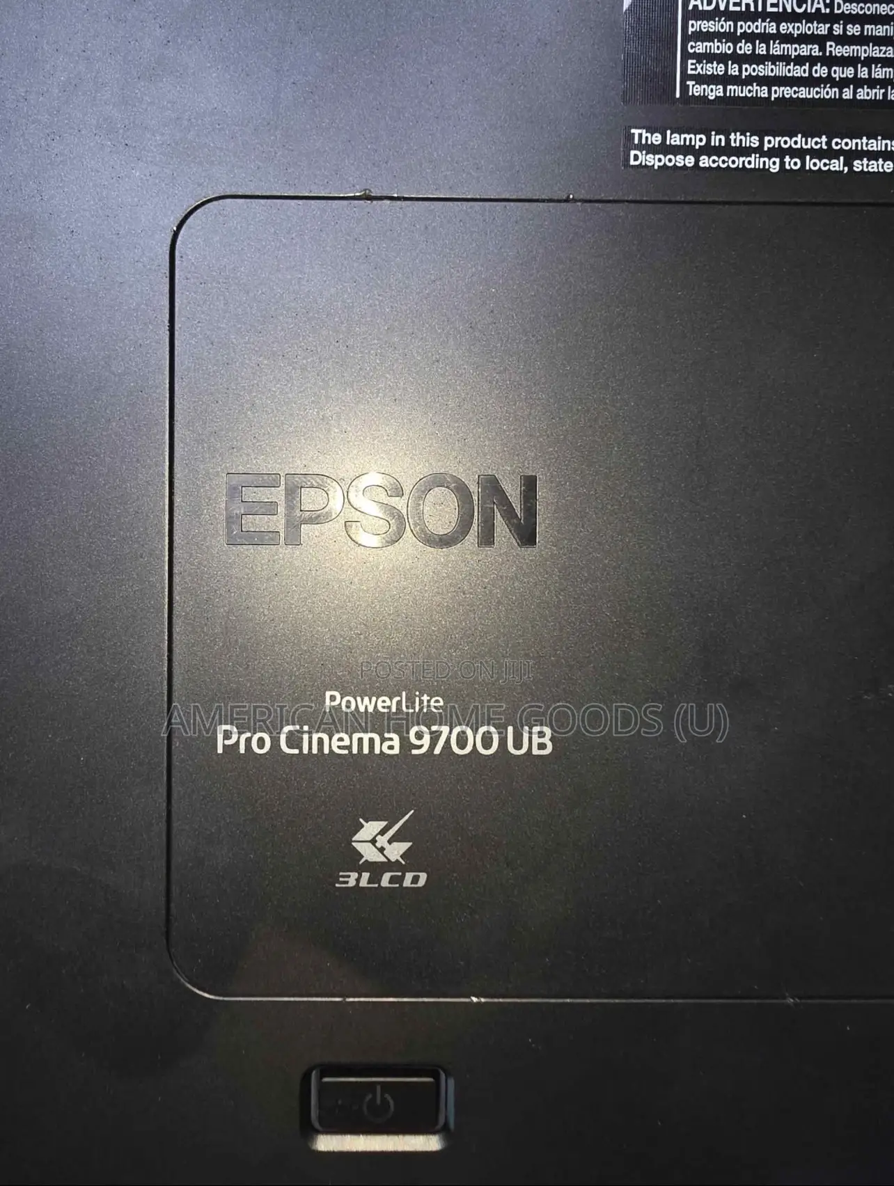 Epson Powerlite Pro Cinema 9700ub, Hdmi, New Lamp, 240 Volts