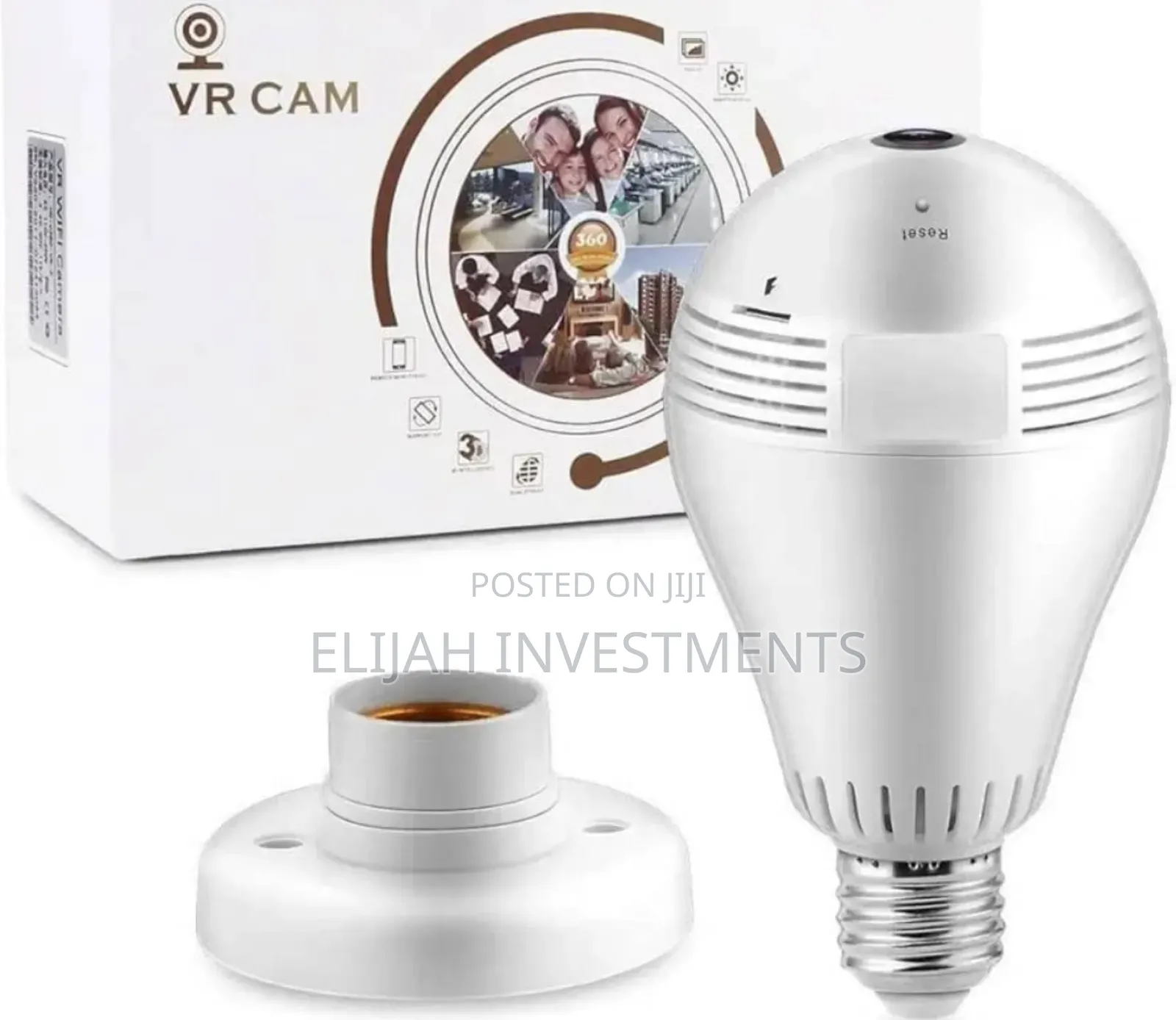 360° 1080p Wifi Camera Bulb