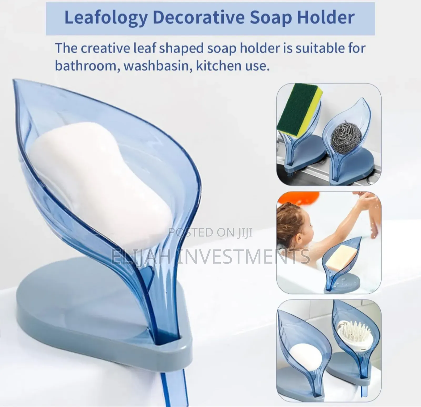 Sulfar Leaf Shape Soap Box Self Draining