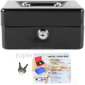 Portable Robust Metal Cash Box