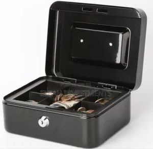 Cash Box With Coin Separator Tray-mult Colour