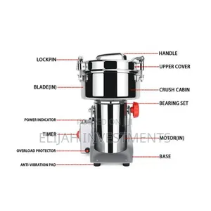 1000g High Speed Motor Electric Dry Powder Food Grinder