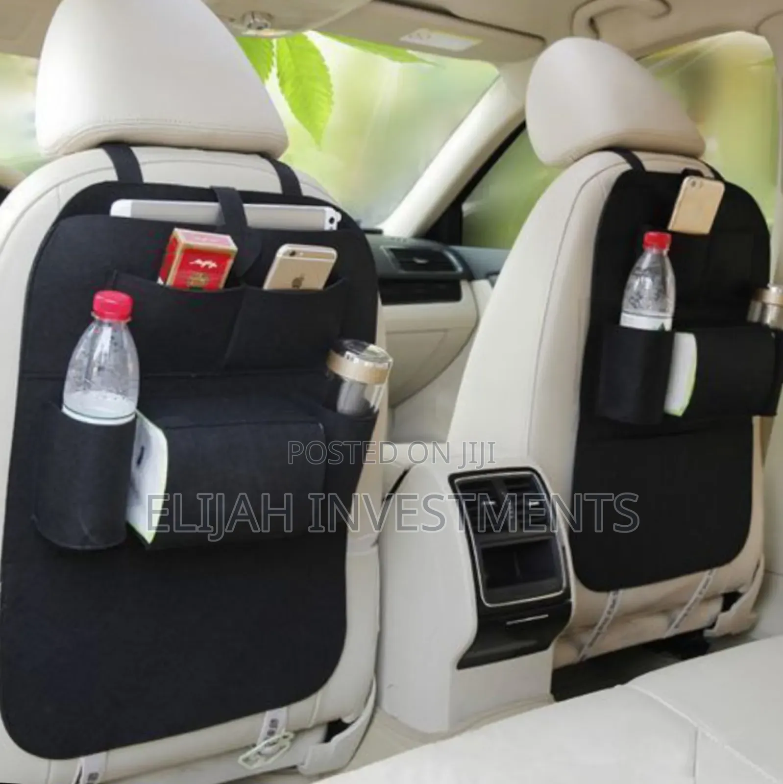 2 Pieces of Car Back Seat Organizer - Multi-Colours