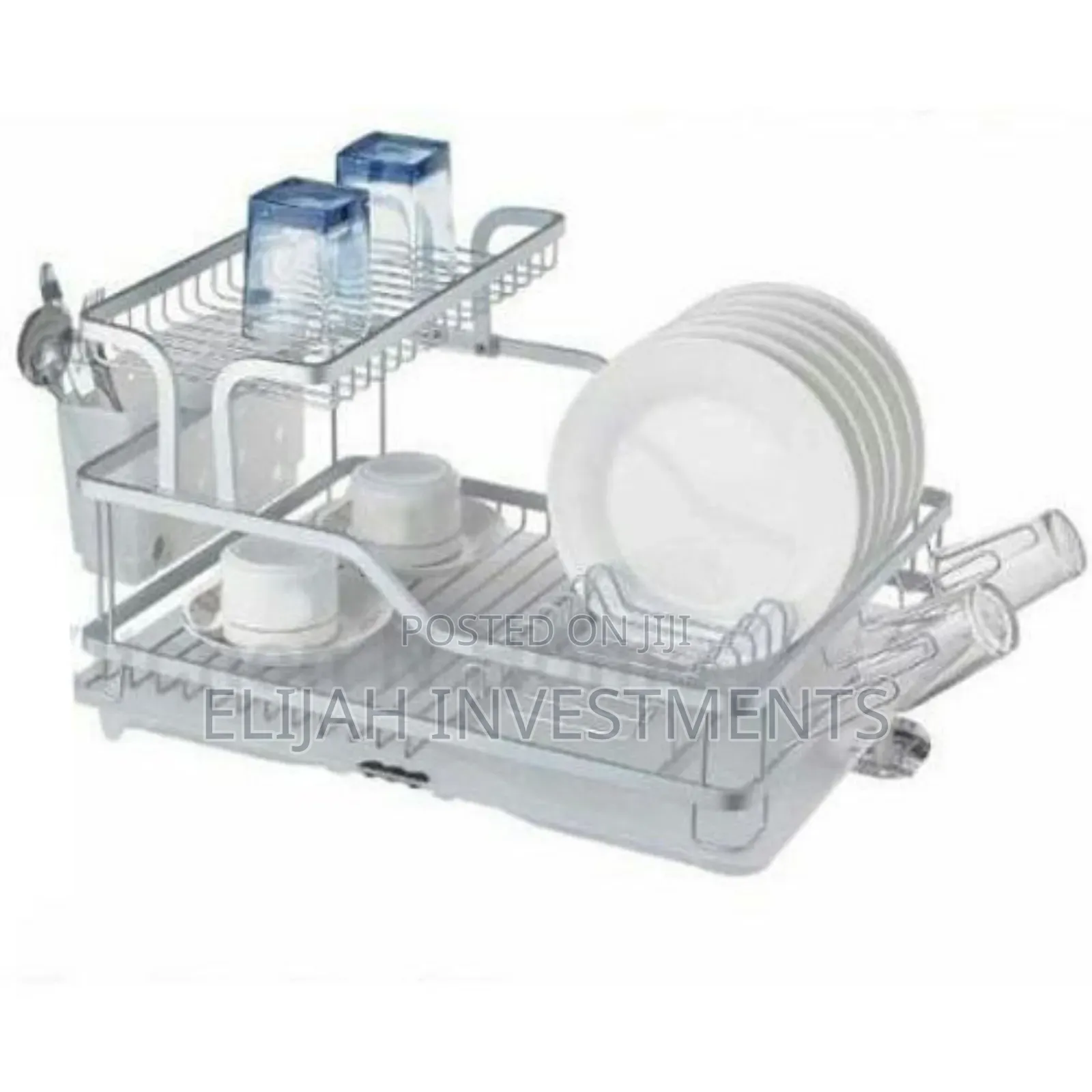 Aluminium Plate Dish Drying -2 Tier Rack