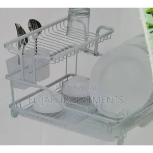 Aluminium Plate Dish Drying -2 Tier Rack