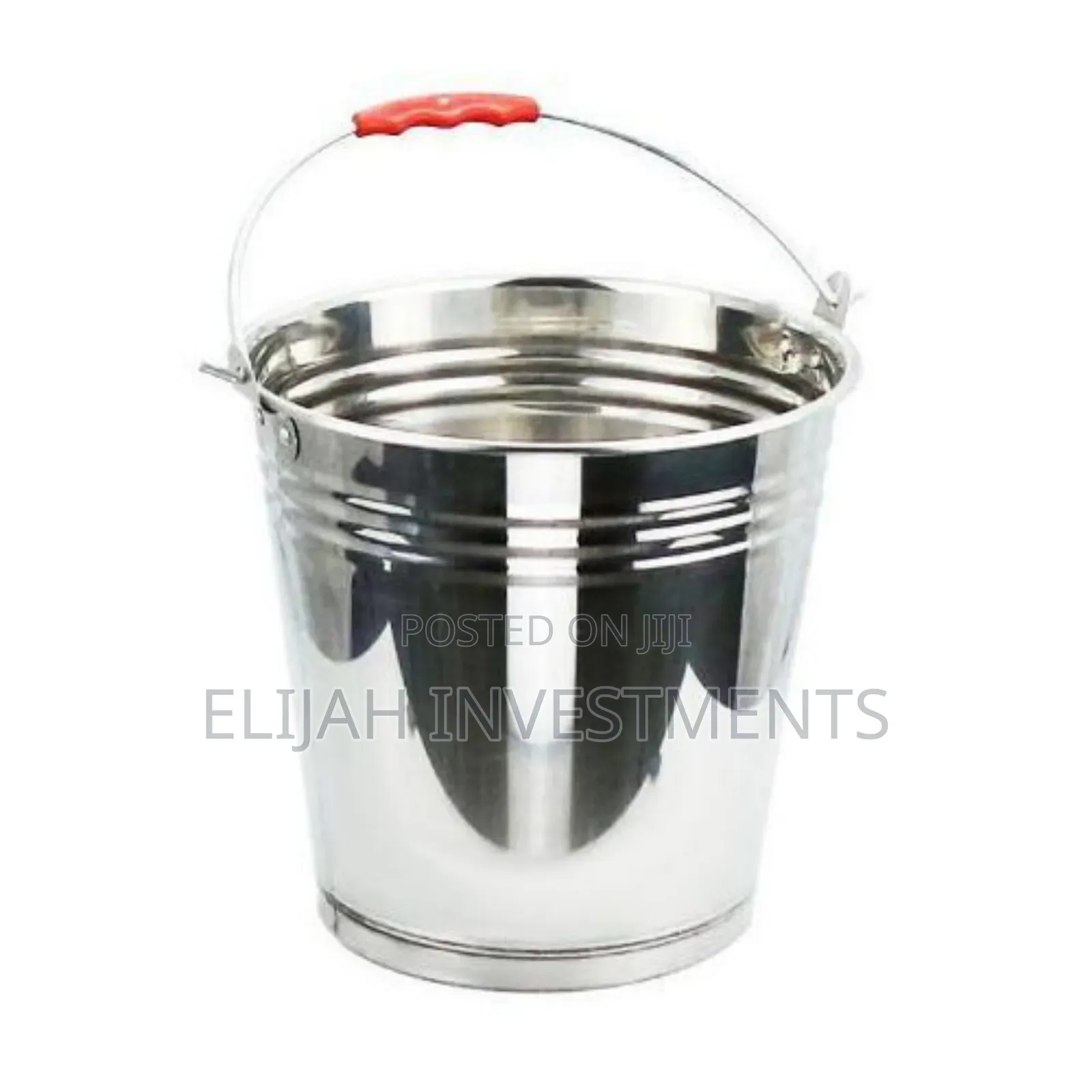 10l Stainless Steel Water Milk Bucket Dairy Pail, Silver.