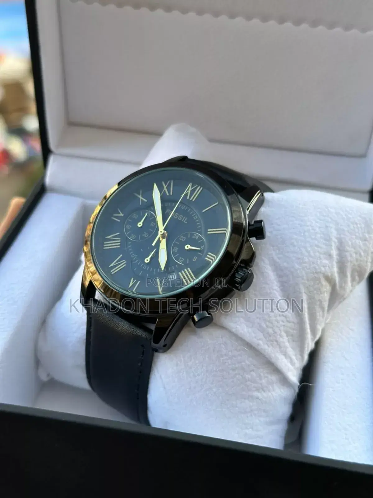 Fossil Leather Gents Watch